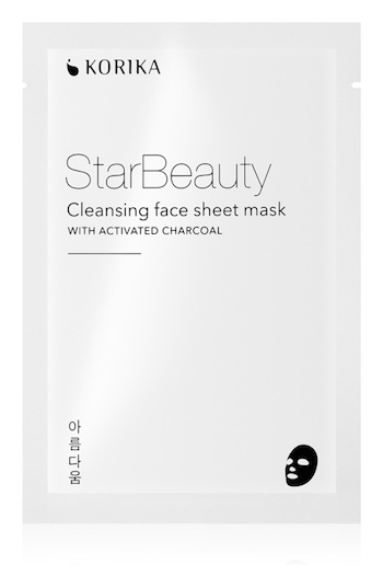 Korika Star Beauty čistiaca platienková maska s aktívnym uhlím